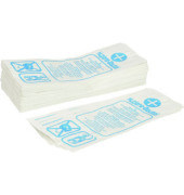 Hygienebeutel 1004, Gebrauchshinweis, mehrsprachig, weiß, offen