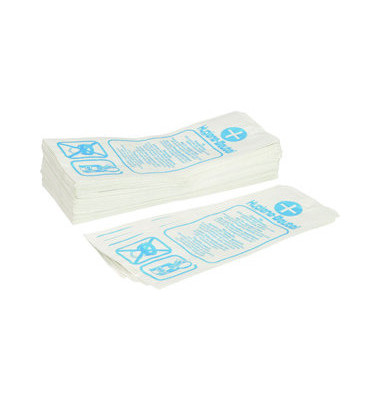 Hygienebeutel 1004, Gebrauchshinweis, mehrsprachig, weiß, offen