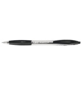 Kugelschreiber Atlantis transparent/schwarz Mine 0,4mm Schreibfarbe schwarz