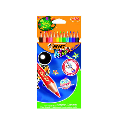Buntstifte-Set ECOlutions Evolution 829029, 12-farbig sortiert, 6-Kant-Schaft, Etui