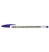 Kugelschreiber Cristal transparent/blau Mine 0,4mm Schreibfarbe blau 