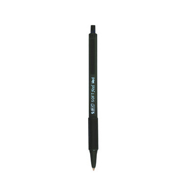 Kugelschreiber Soft Feel Clic Grip schwarz Mine 0,4mm Schreibfarbe schwarz