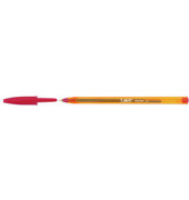 Kugelschreiber Cristal orange/rot Mine 0,35mm Schreibfarbe rot