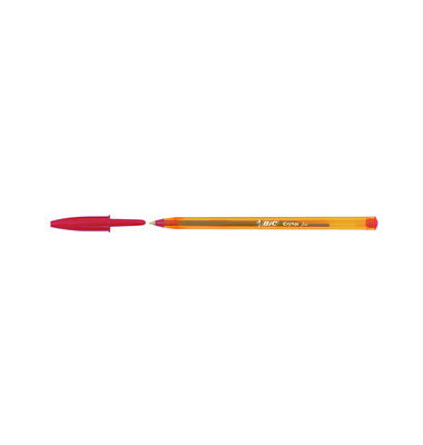 Kugelschreiber Cristal orange/rot Mine 0,35mm Schreibfarbe rot