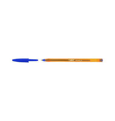 Kugelschreiber Cristal orange/blau Mine 0,35mm Schreibfarbe blau