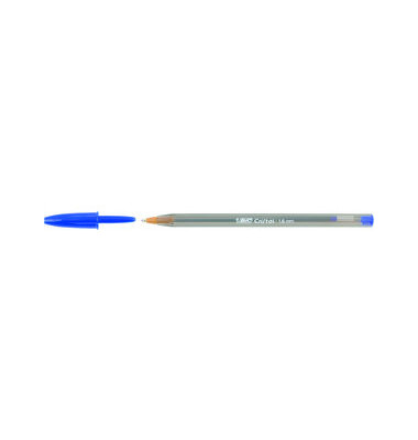 Kugelschreiber Cristal transparent/blau EB 0,6mm 