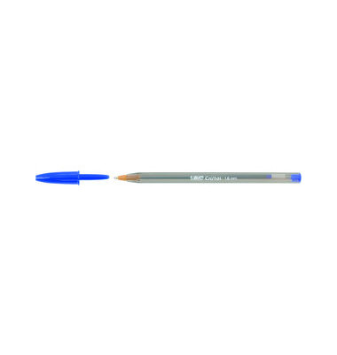 Kugelschreiber Cristal transparent/blau EB 0,6mm 