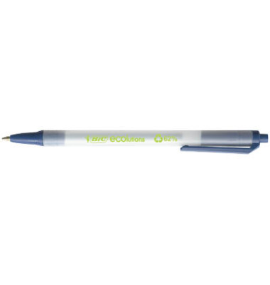 Kugelschreiber ECOlution Clic Stic transparent/blau Mine 0,4mm Schreibfarbe blau 