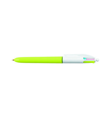 Mehrfarbkugelschreiber 4Colours Fashion hellgrün/weiß Mine 0,4mm Schreibfarbe 4-farbig