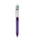 Mehrfarbkugelschreiber 4Colours Fashion lila/weiß Mine 0,4mm Schreibfarbe 4-farbig