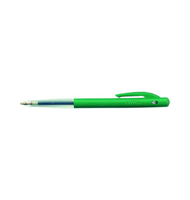 Kugelschreiber M10 clic transparent/grün Mine 0,4mm Schreibfarbe blau