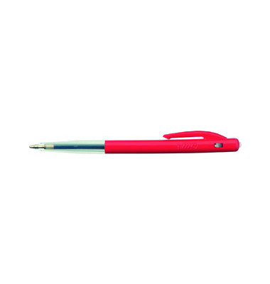 Kugelschreiber M10 clic transparent/rot Mine 0,4mm Schreibfarbe blau