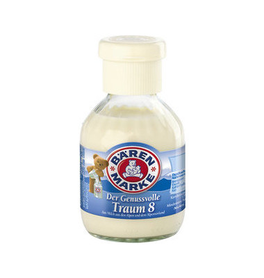Kondensmilch der genussvolle Traum 129310004, 8% Fett, 170ml, in der Glasflasche