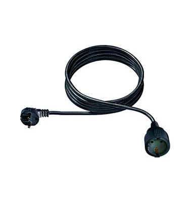 Verlängerungskabel 2 Meter schwarz 3-polig 250V/16A Verlängerungskabel 2 Meter schwarz 3-polig 250V/16A