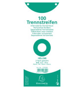 Trennstreifen 13305B Premium weiß 190g gelocht 24x10,5cm 