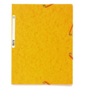 Eckspannmappe Nature Future 55509E, A4 gelb Karton 400g, mit 3 Einschlagklappen
