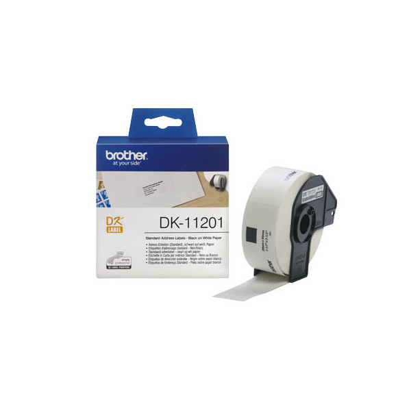 4977766628112 - DK-11201 - Schwarz auf Weiß - 29 x 90 mm 400 Etikett(en) (1 Rolle(n) x 400) Adressetiketten - für QL-1050 1060 1110 500 550 560 570 580 600 650 700 710 720 820