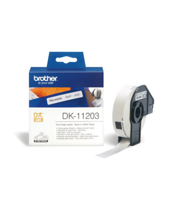 DK-11203 Ordnerregister Etiketten 87x17mm weiß 300 Stück DK-11203 Ordnerregister Etiketten 87x17mm weiß 300 Stück