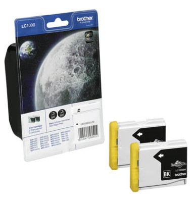 Druckerpatrone LC1000BKBP2 schwarz 500 Seiten 2er Pack Druckerpatrone LC1000BKBP2 schwarz 500 Seiten 2er Pack