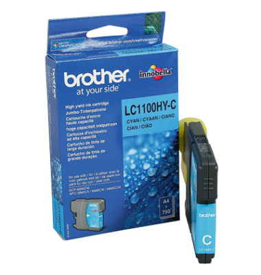 Druckerpatrone LC1100HYC (LC-1100HY-C), cyan, ca. 750 Seiten
