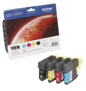 Druckerpatrone LC-1100HY schwarz / cyan / magenta / gelb 1x ca 900 Seiten / 3x ca 750 Seiten Multipack