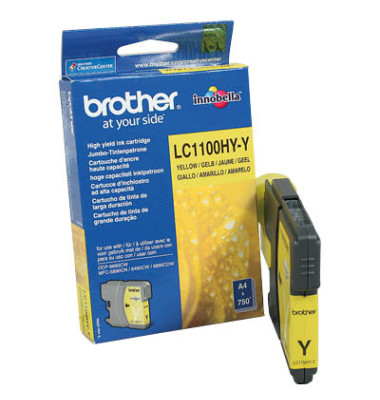 Druckerpatrone LC1100HYY (LC-1100HY-Y), gelb, ca. 750 Seiten
