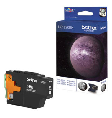 Druckerpatrone LC1220BK (LC-1220BK), schwarz, ca. 300 Seiten