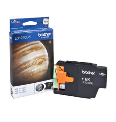 Druckerpatrone LC1240BK (kompatibel zu LC-1240BK), schwarz, ca. 600 Seiten