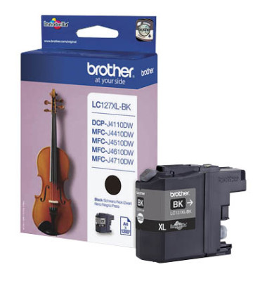 Druckerpatrone LC127XLBK (kompatibel zu LC-127XL-BK), schwarz, ca. 1200 Seiten