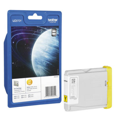Druckerpatrone LC970Y (LC-970Y), gelb, ca. 300 Seiten