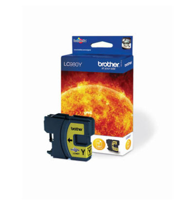 Druckerpatrone LC980Y (LC-980Y), gelb, ca. 260 Seiten