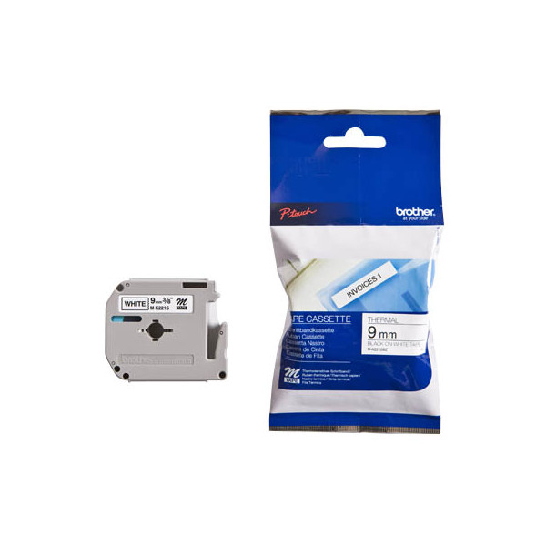 4977766624862 - 9 mm schwarz auf weiß brother Schriftband M-K M-K221S MK221SBZ 9 mm schwarz auf weiß 1 St MK221SBZ 4977766624862