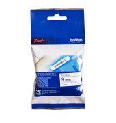 P-touch Schriftband MK-223BZ 9mm x 8m blau/weiß selbstklebend