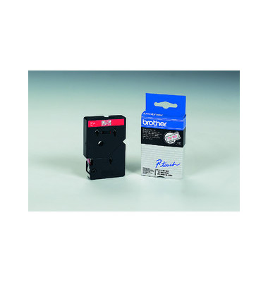 P-Touch Schriftband TC-102 rot auf farblos 12mm x 7,7m P-Touch Schriftband TC-102 rot auf farblos 12mm x 7,7m