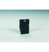 P-touch Schriftband TC-201 12mm x 7,7m schwarz/weiß laminiert selbstklebend 10 Stück