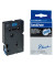 P-touch Schriftband TC-501 12mm x 7,7m schwarz/blau laminiert selbstklebend