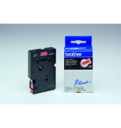 P-touch Schriftband TC-B01 12mm x 7,7m schwarz/signalorange laminiert selbstklebend