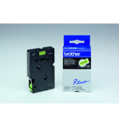 P-touch Schriftband TC-C01 12mm x 7,7m schwarz/signalgelb laminert selbstklebend