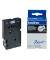 P-touch Schriftband TC-M91 9mm x 7,7m schwarz/farblos laminert selbstklebend