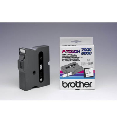 P-Touch Schriftband TX-251 schwarz auf weiß 24mmx15,4m P-Touch Schriftband TX-251 schwarz auf weiß 24mmx15,4m