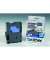 P-touch Schriftband TX-551 24mm x 15,4m schwarz/blau laminert selbstklebend