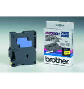 P-touch Schriftband TX-631 12mm x 15,4m schwarz/gelb laminert selbstklebend