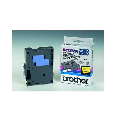 P-Touch Schriftband TX-641 schwarz auf gelb 18mm x 15,4m P-Touch Schriftband TX-641 schwarz auf gelb 18mm x 15,4m