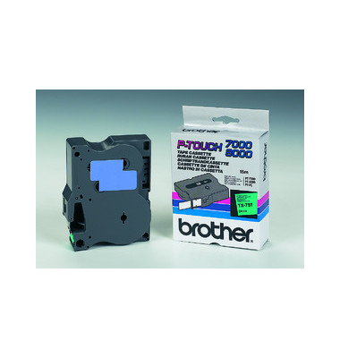 P-Touch Schriftband TX-751 schwarz auf grün 24mm x 15,4m P-Touch Schriftband TX-751 schwarz auf grün 24mm x 15,4m