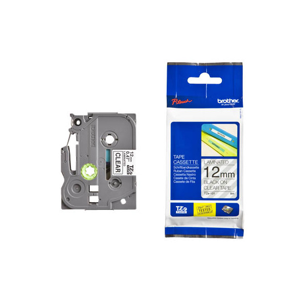 4977766684811 - 12 mm schwarz auf transparent brother Schriftband TZe-131 TZE131 12 mm schwarz auf transparent 1 St TZE131 4977766684811