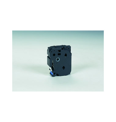 P-touch Schriftband TZe-555 24mm x 8m weiß/blau laminiert selbstklebend