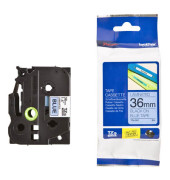 P-touch Schriftband TZe-561 36mm x 8m schwarz/blau laminiert selbstklebend