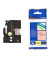 P-touch Schriftband TZe-B31 12mm x 5m schwarz/signalorange laminiert selbstklebend