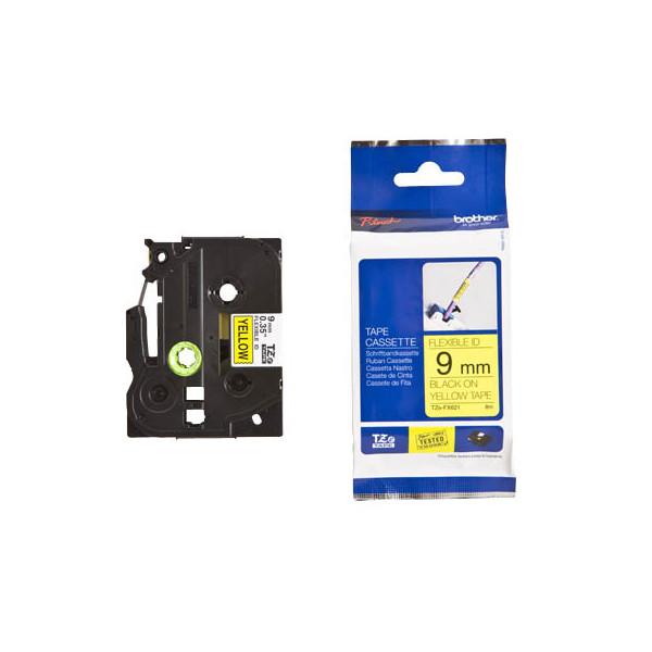 4977766693233 - TZe FX621 - Flexitape - Schwarz auf Gelb - Rolle (09 cm x 8 m) - 1 Rolle(n) - für P-Touch GL-H105 PT-1080 129