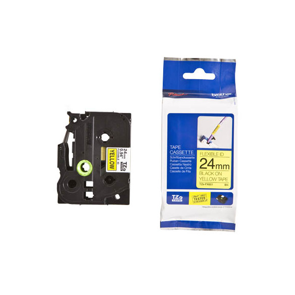 4977766692557 - 24 mm schwarz auf gelb brother Schriftband TZe-FX651 TZEFX651 24 mm schwarz auf gelb 1 St TZEFX651 4977766692557